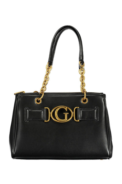 Guess Jeans Chic Black Contrasting Detail Dual-Handle Bag