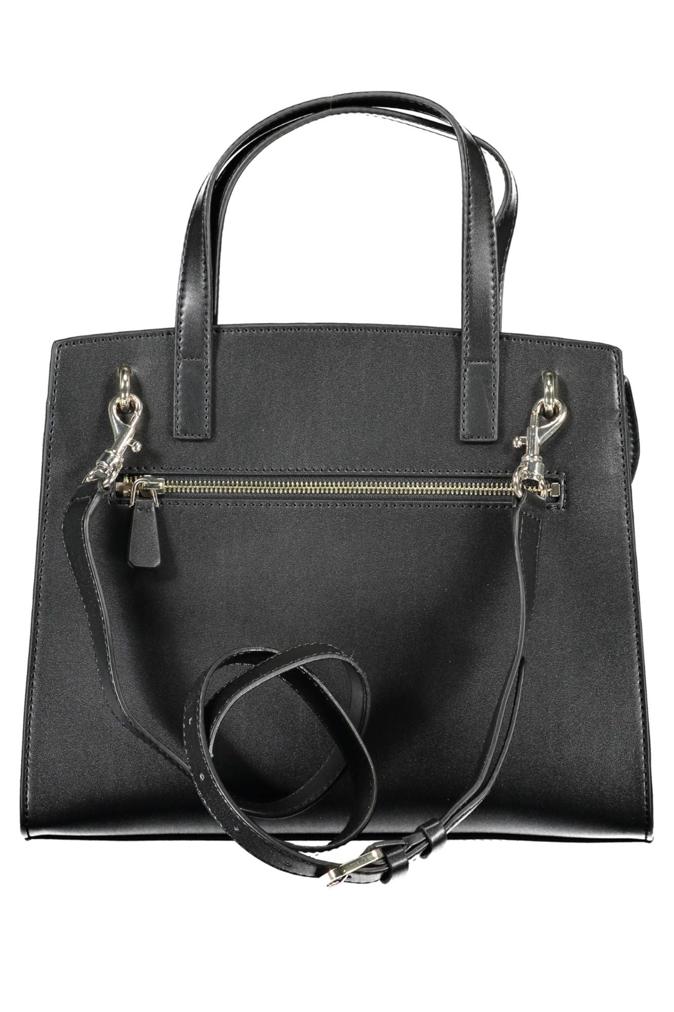 Guess Jeans Elegant Black Handbag with Versatile Straps
