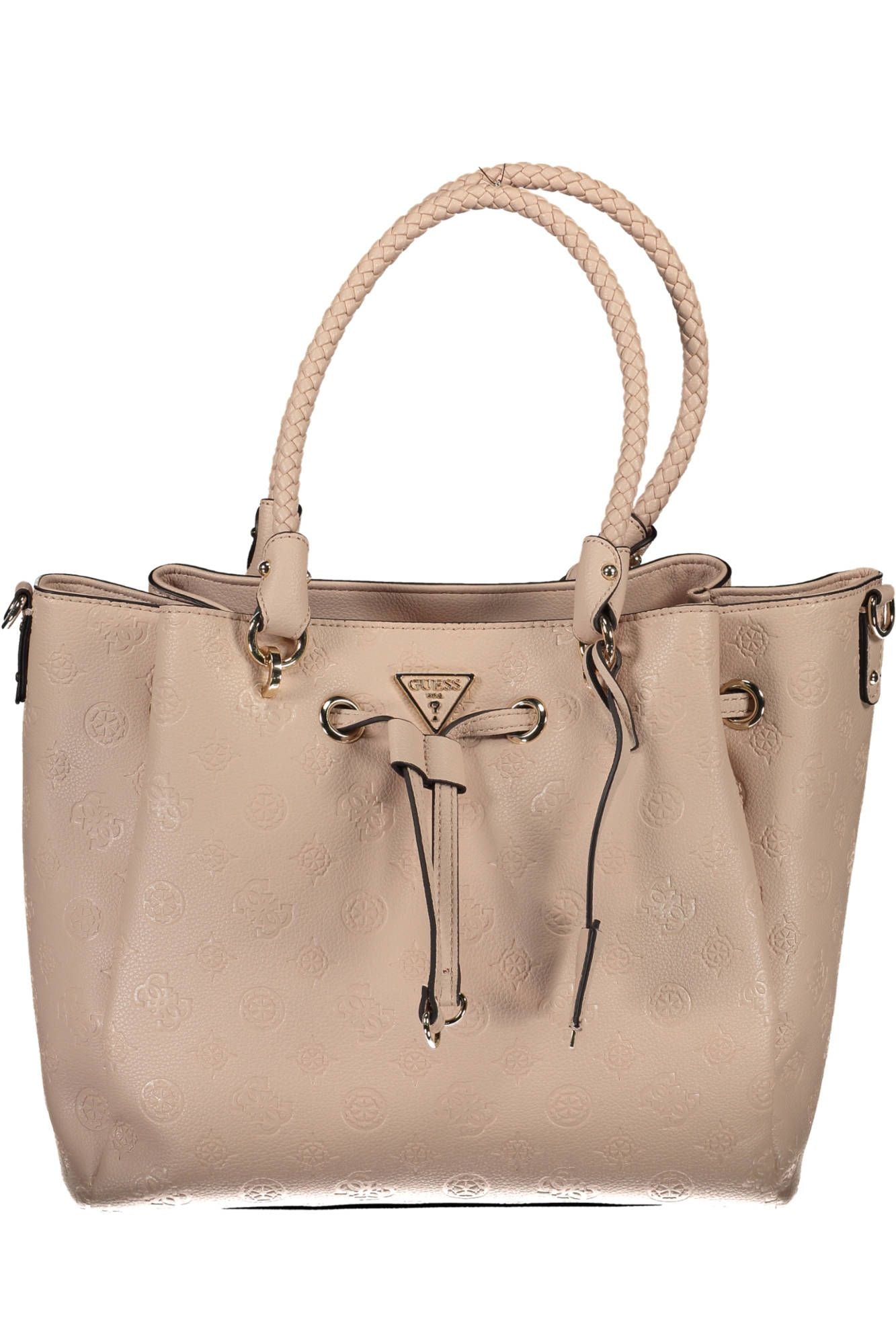 Guess Jeans Chic Pink Drawstring Handbag – Timeless Elegance