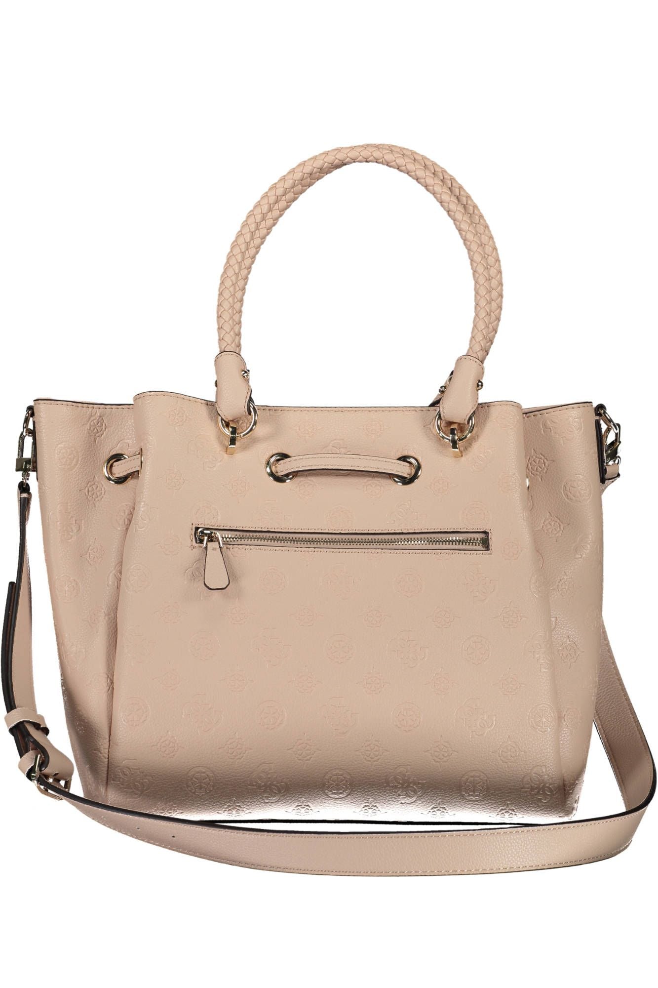 Guess Jeans Chic Pink Drawstring Handbag – Timeless Elegance