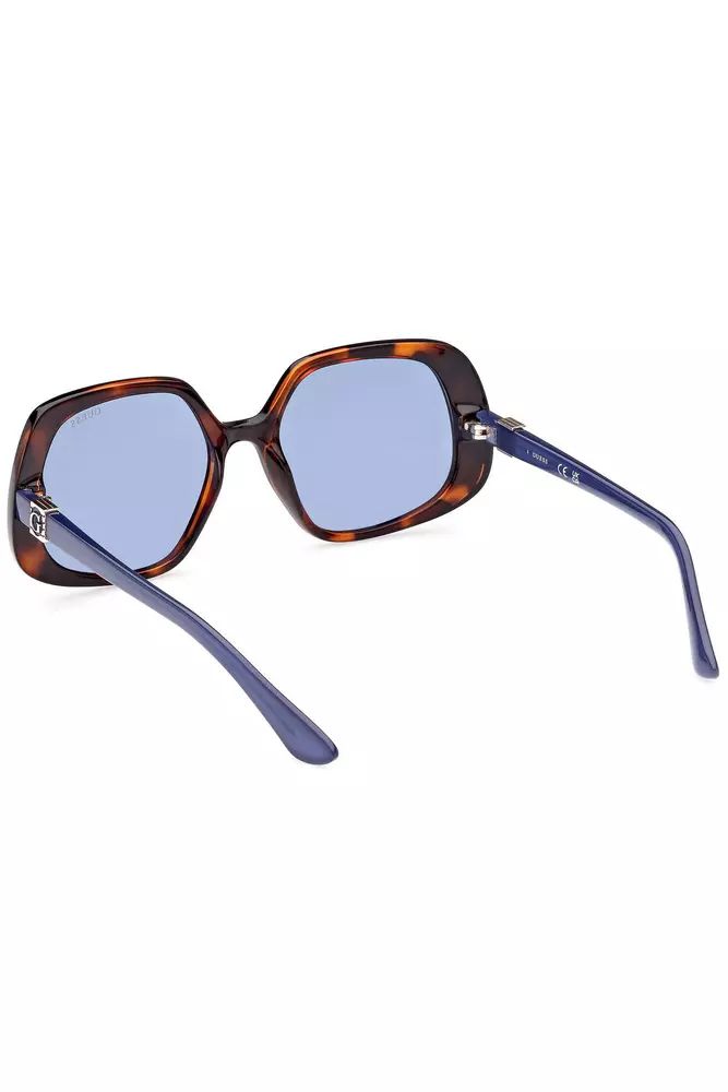 Guess Jeans Chic Square Lens Sunglasses in Brown
