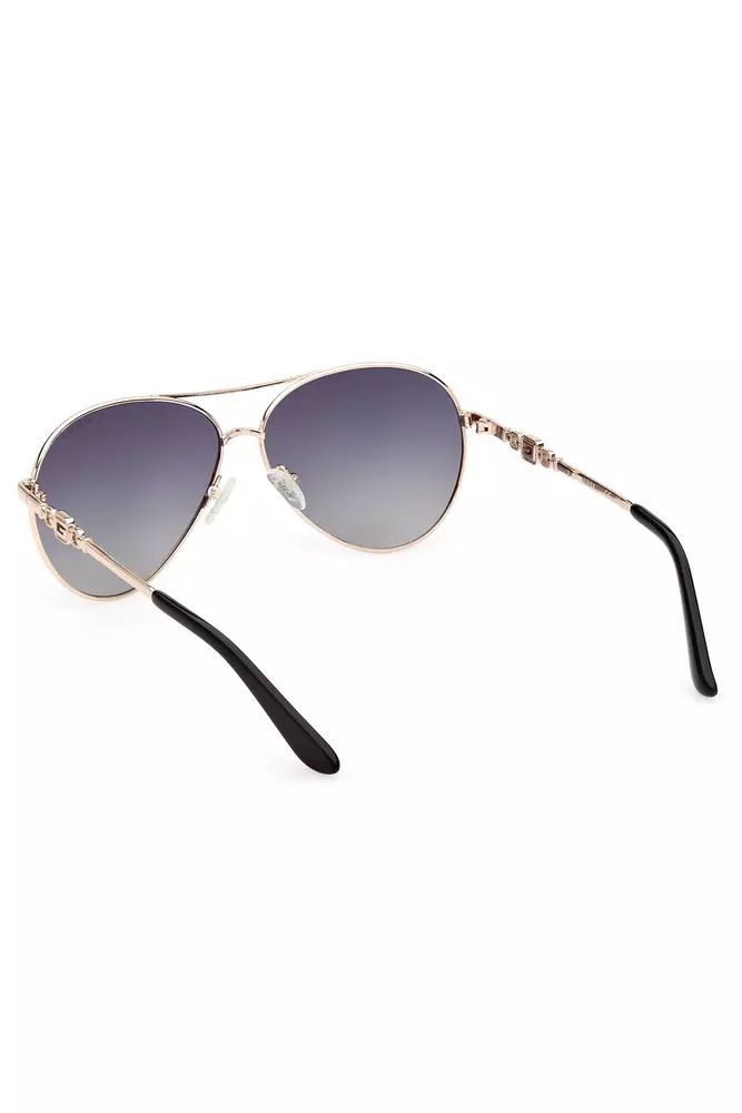 Guess Jeans Chic Teardrop Metal Frame Sunglasses