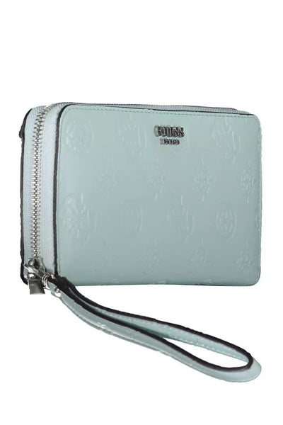 Guess Jeans Chic Light Blue Multi-Compartment Wallet