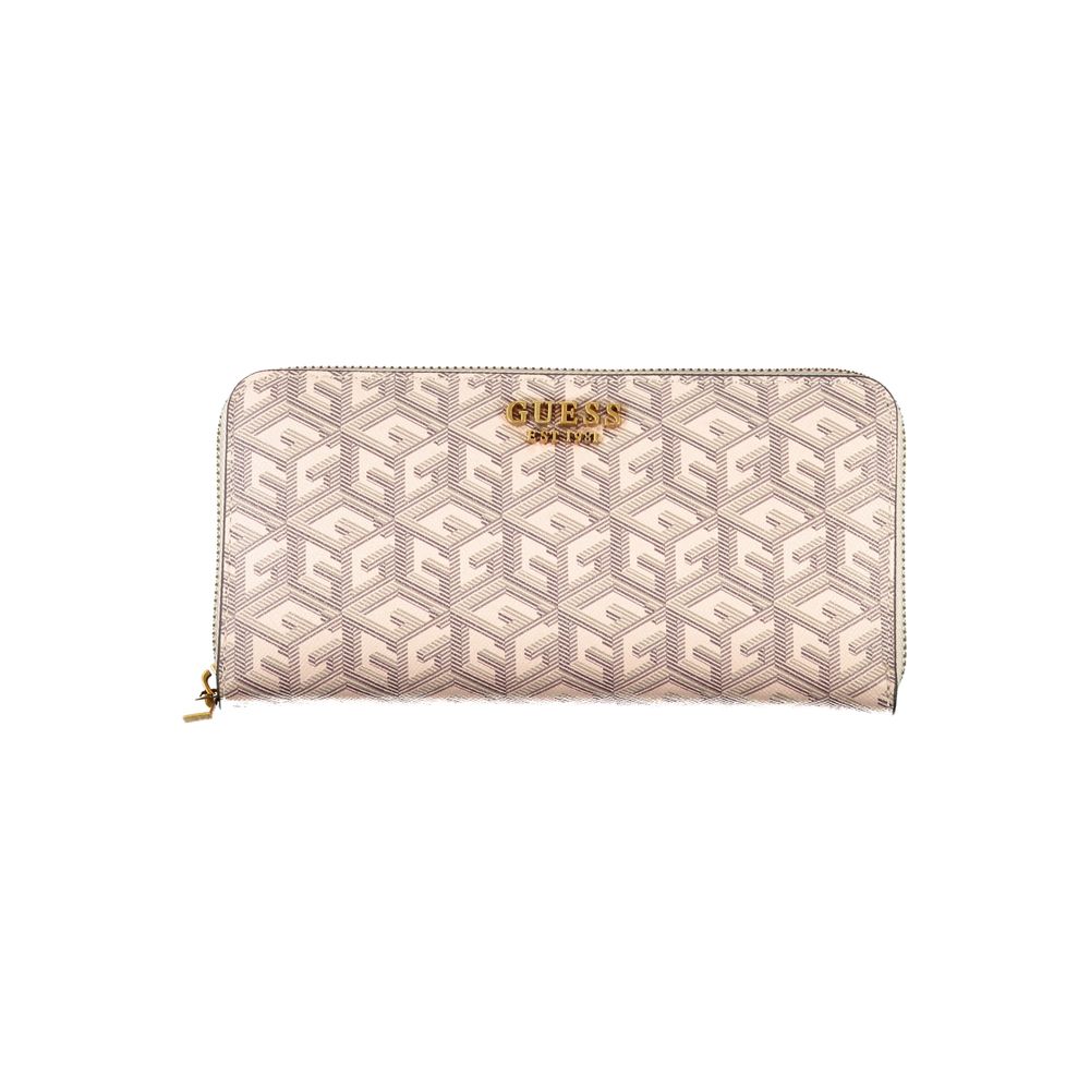 Guess Jeans Chic Beige Multi-Compartment Wallet