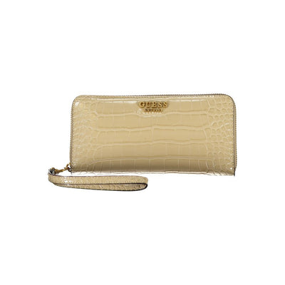 Guess Jeans Chic Beige Multi-Compartment Wallet