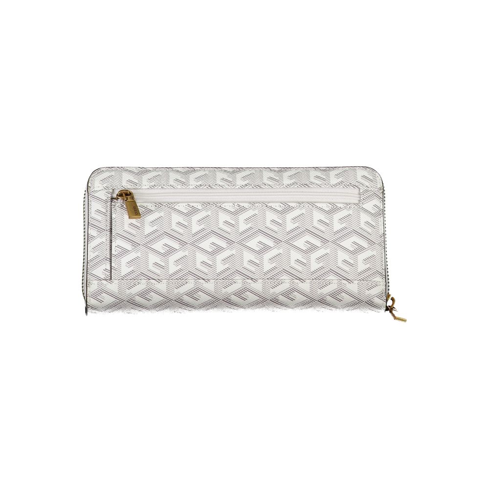 Guess Jeans Chic White Multi-Compartment Wallet