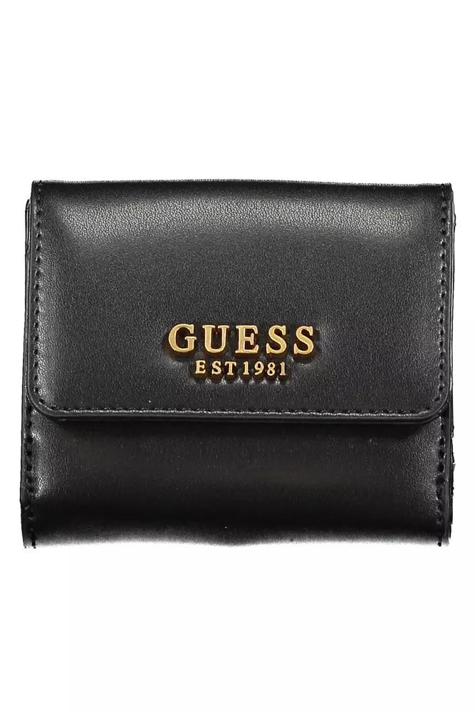 Guess Jeans Chic Black Two-Compartment Wallet