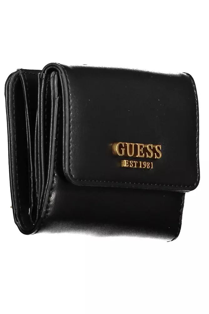 Guess Jeans Chic Black Two-Compartment Wallet