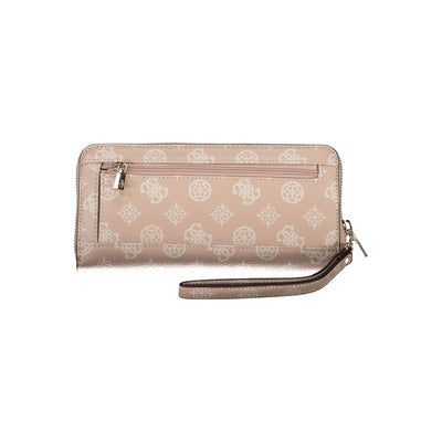 Guess Jeans Chic Pink Polyethylene Compact Wallet