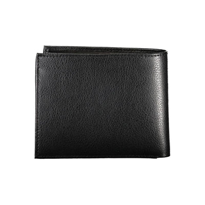 Guess Jeans Chic Black Leather Dual-Compartment Wallet