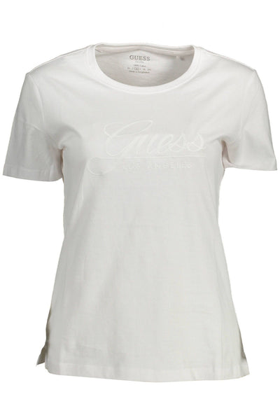 Guess Jeans White Cotton Tops & T-Shirt