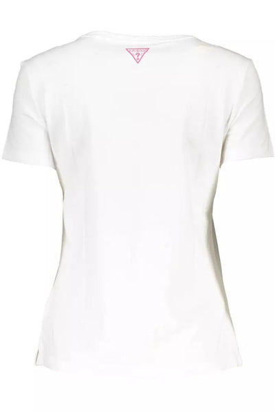 Guess Jeans White Cotton Tops & T-Shirt