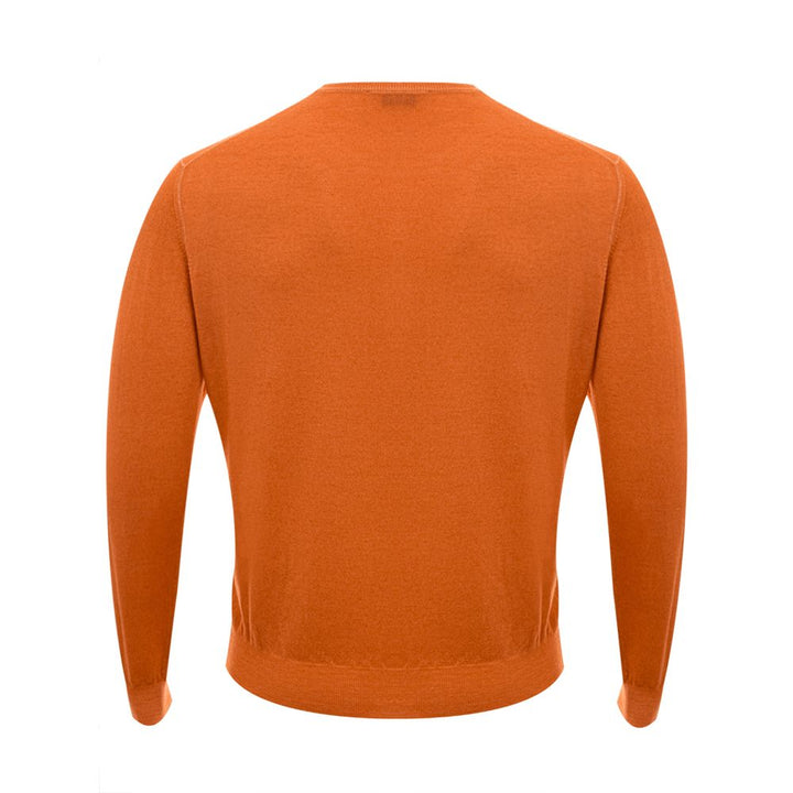 Gran Sasso Elegant Wool Orange Sweater for Men