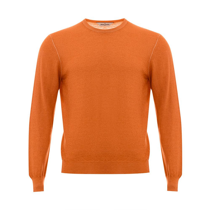Gran Sasso Elegant Wool Orange Sweater for Men