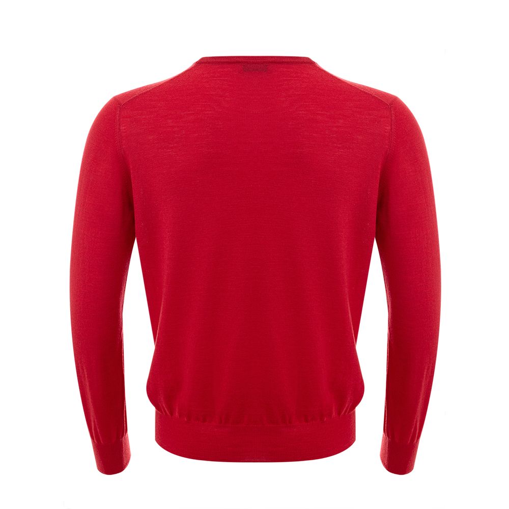 Gran Sasso Elegant Crimson Wool Sweater