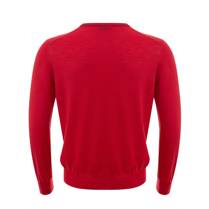 Gran Sasso Elegant Crimson Wool Sweater