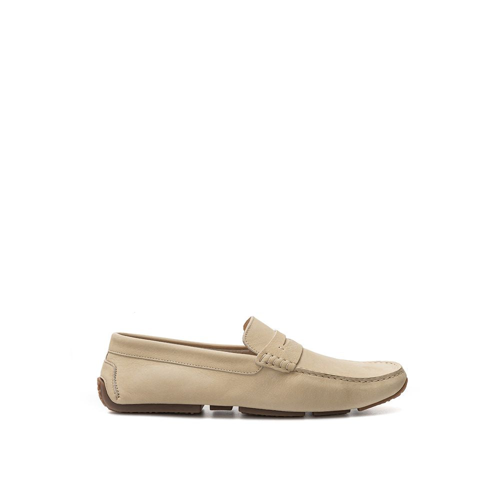 Bally Beige Leather Loafer