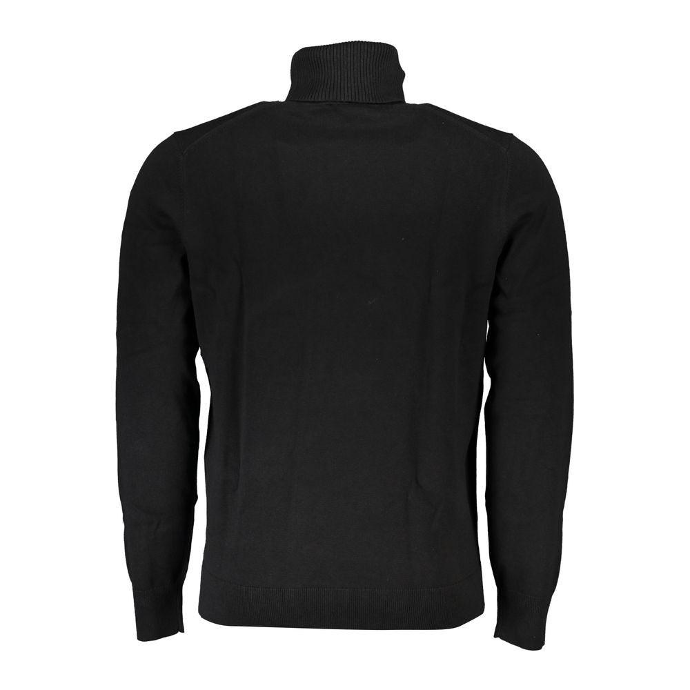 Hugo Boss Elegant Cotton-Cashmere Turtleneck Sweater