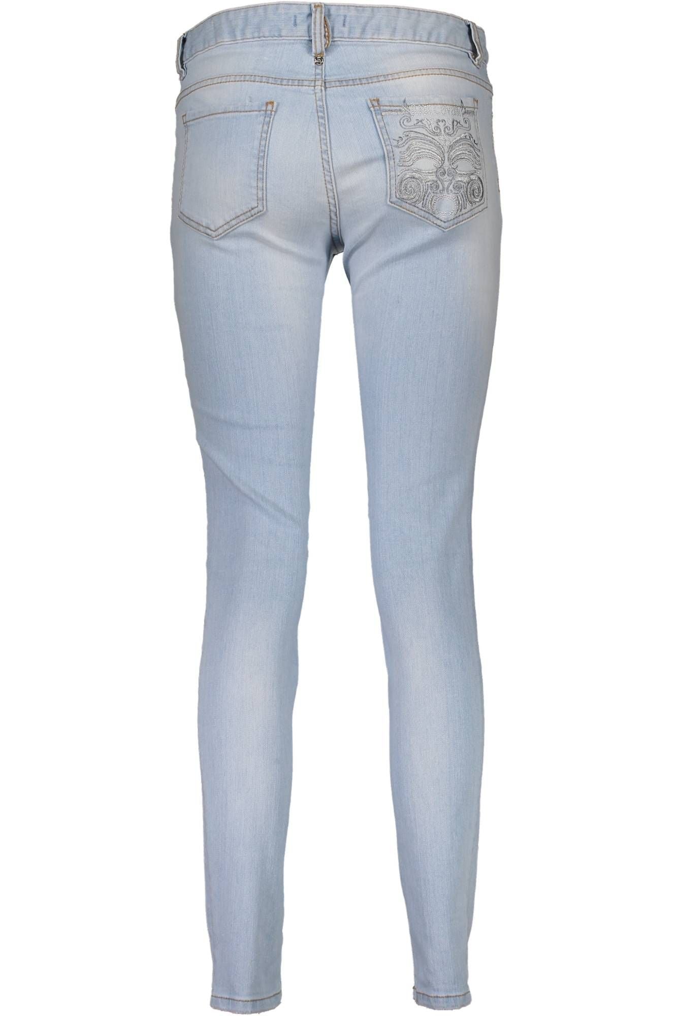 Just Cavalli Light Blue Cotton Jeans & Pant