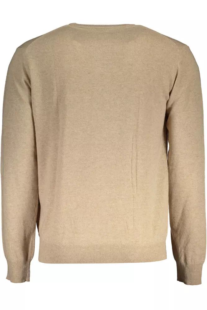 La Martina Elegant Beige Wool-Blend Sweater for Men