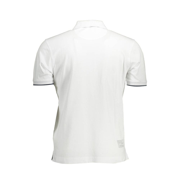 La Martina Elegant Short-Sleeved White Polo for Men