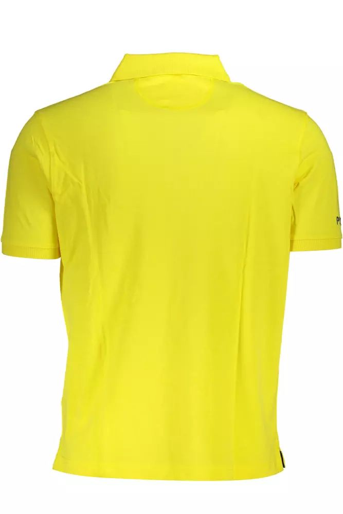 La Martina Yellow Cotton Polo Shirt
