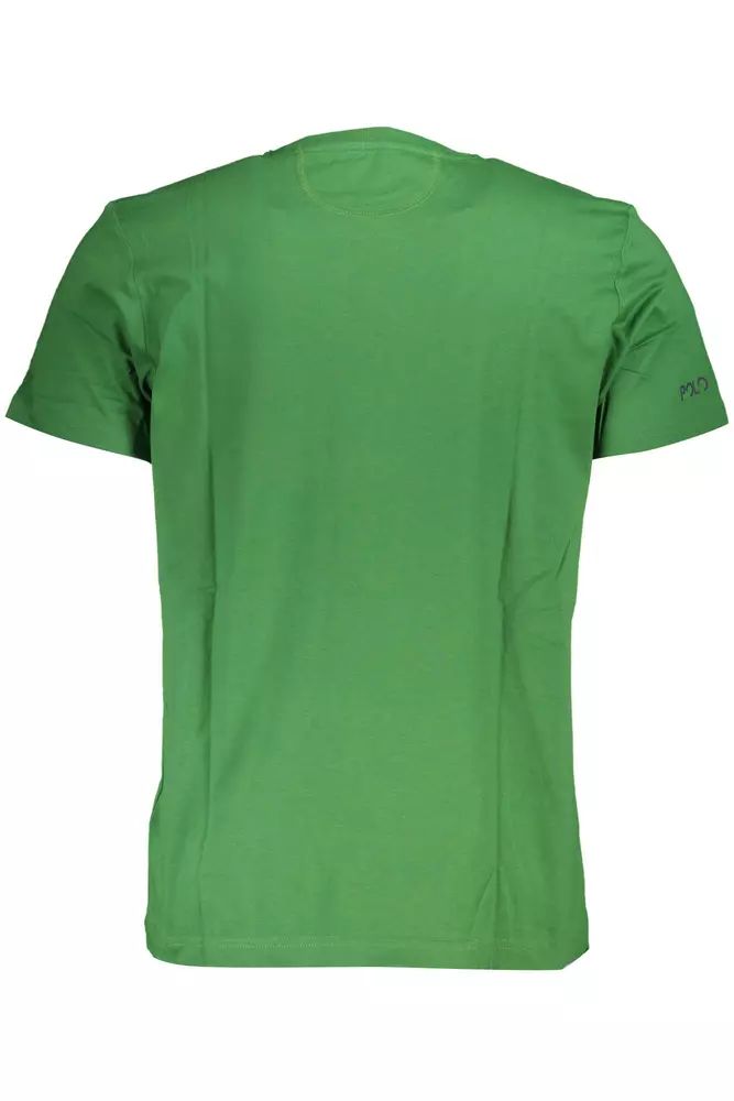 La Martina Green Cotton T-Shirt