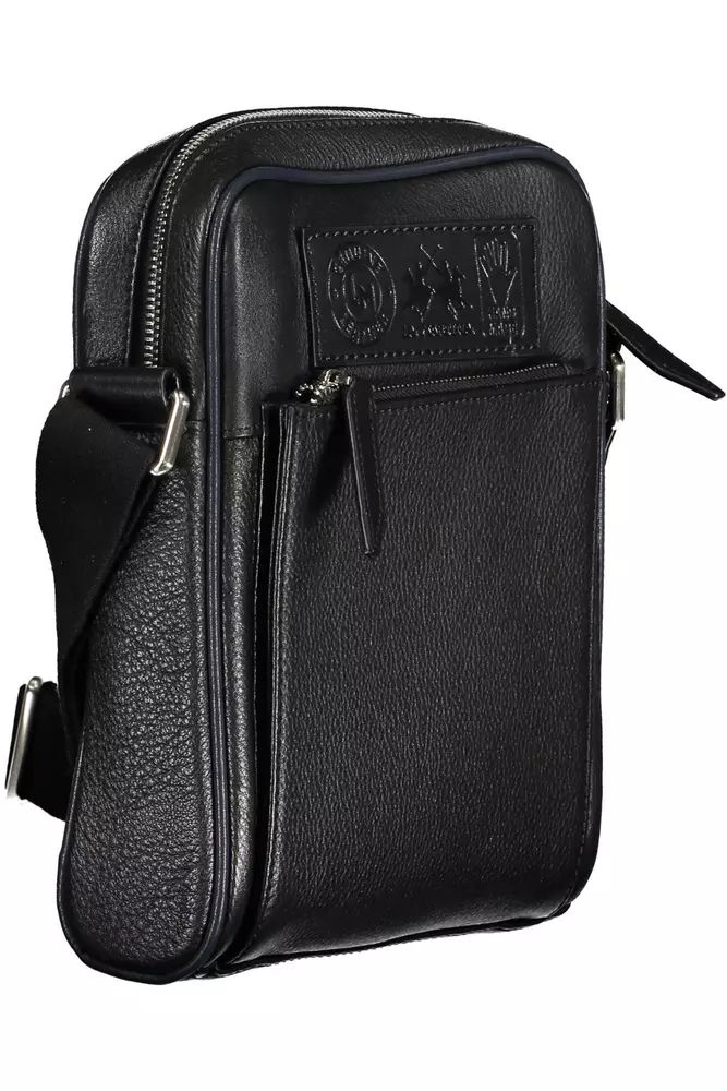 La Martina Elegant Leather Shoulder Bag with Contrasting Details