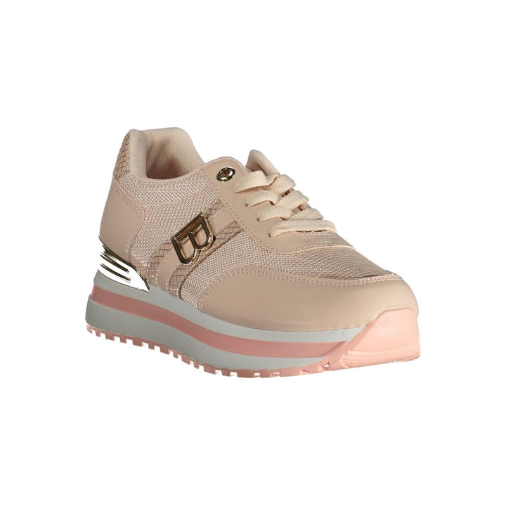 Laura Biagiotti Pink Polyester Sneaker