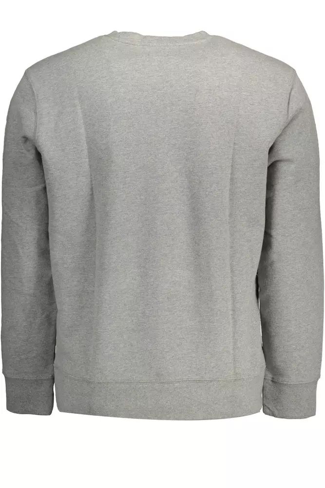 Levi's Chic Gray Long-Sleeved Logo Sweatshirt