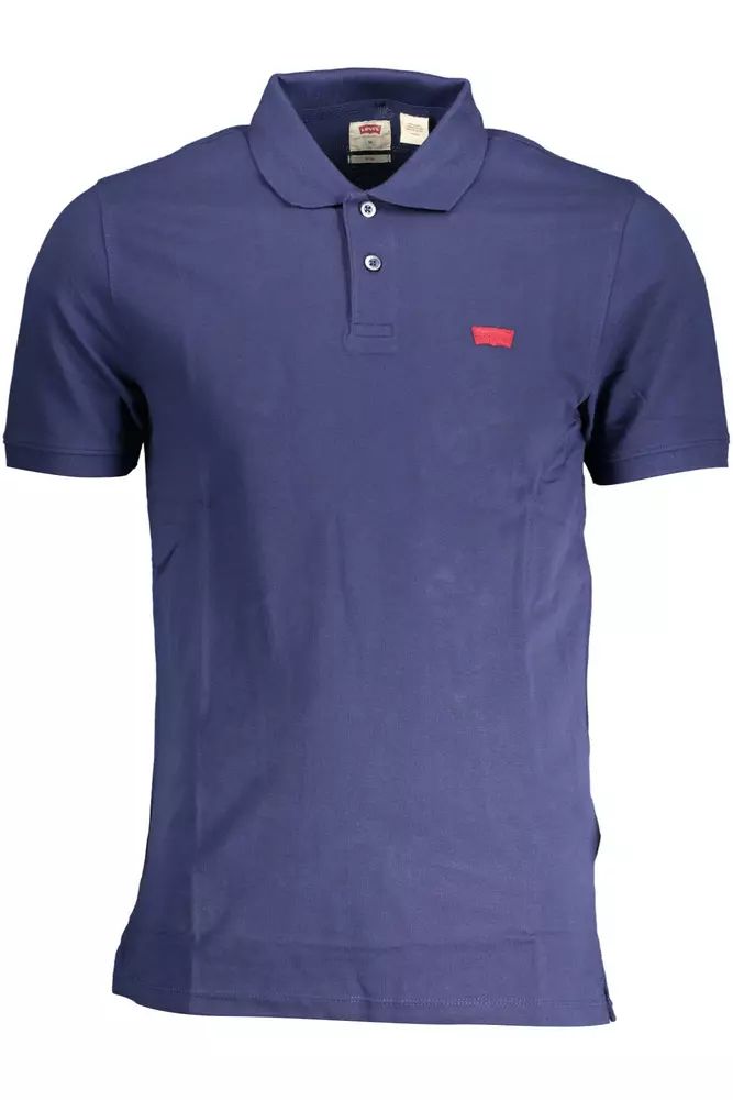Levi'S Blue Cotton Polo Shirt