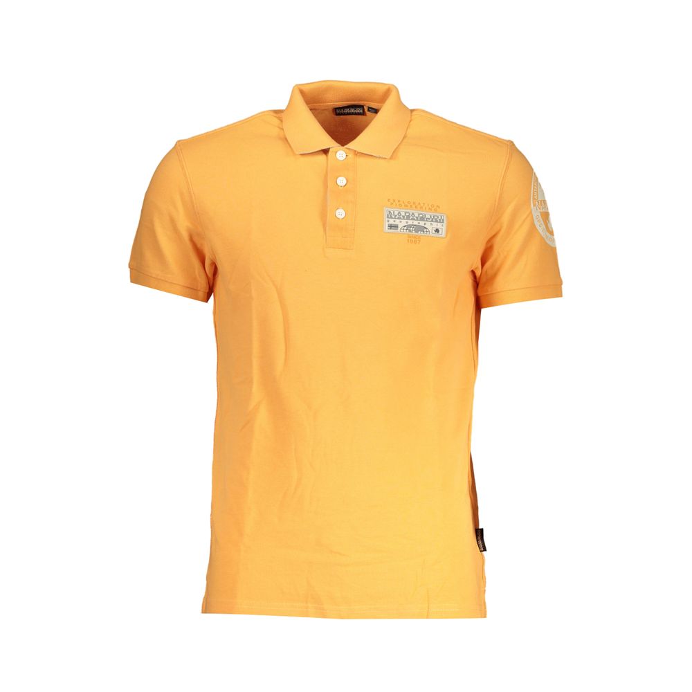 Napapijri Orange Cotton Polo Shirt