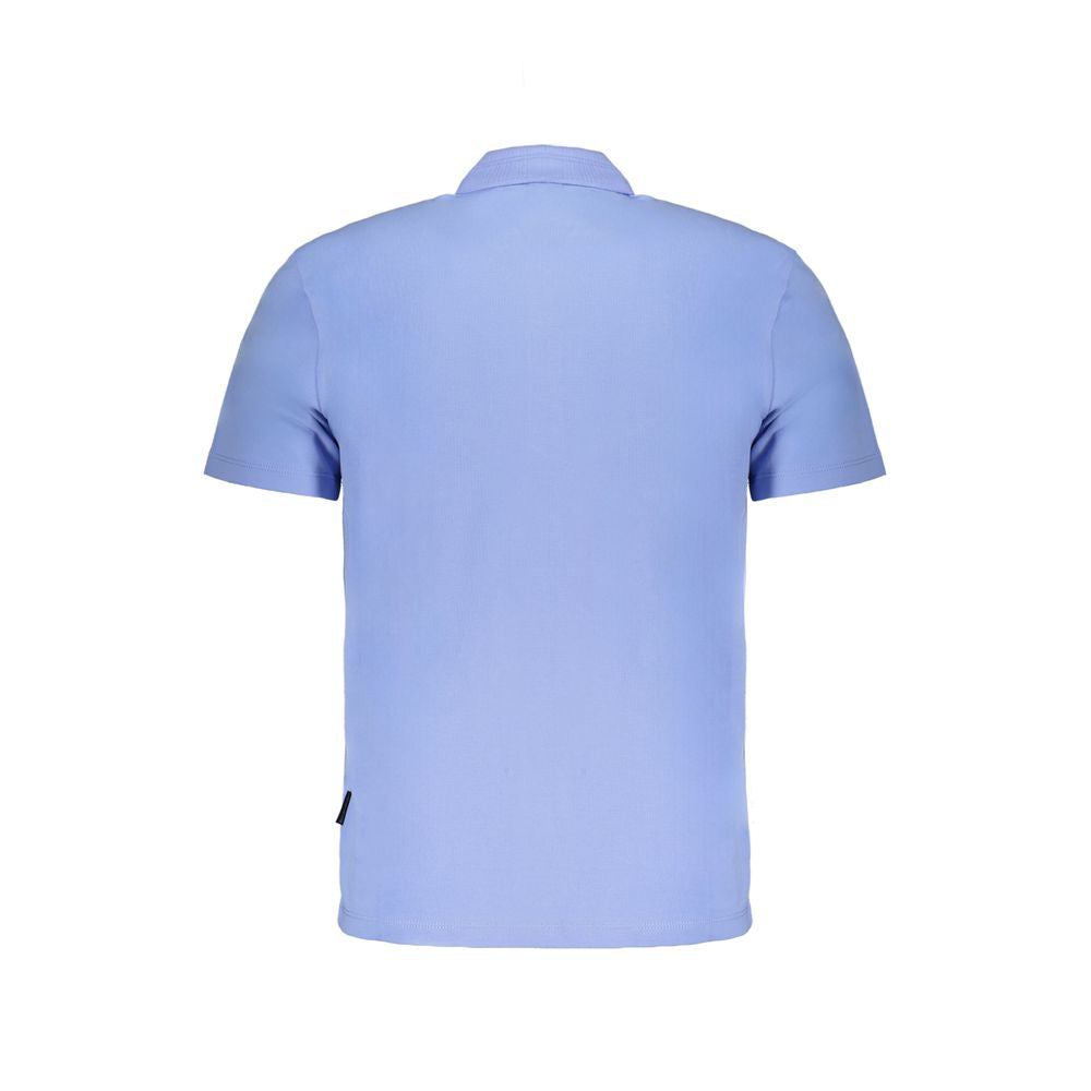 Napapijri Light Blue Cotton Polo Shirt