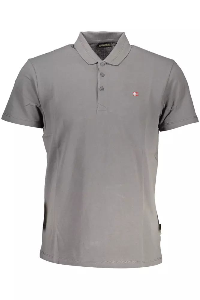 Napapijri  Gray Cotton Polo Shirt