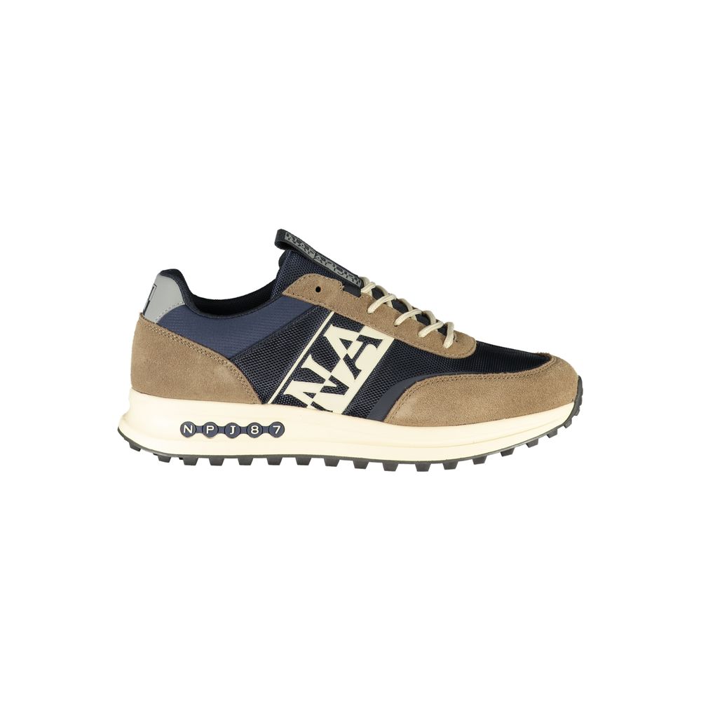 Napapijri Elevated Blue Lace-Up Athletic Sneakers