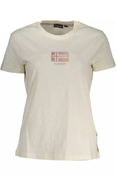 Napapijri  White Cotton Tops & T-Shirt