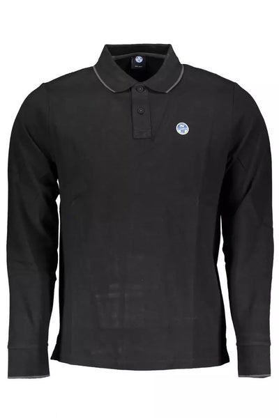 North Sails Black Cotton Polo Shirt