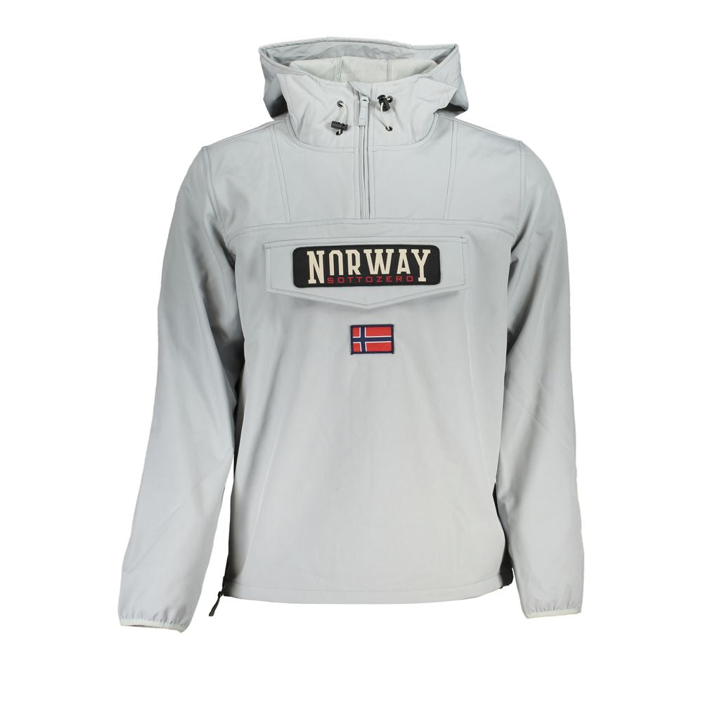 Norway 1963 Gray Soft Shell Hooded Jacket