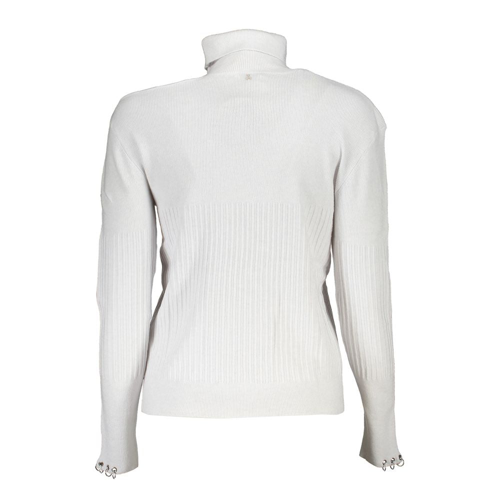 Patrizia Pepe Chic Turtleneck Sweater with Contrast Details