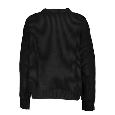 Patrizia Pepe Chic Turtleneck Sweater with Contrast Accents