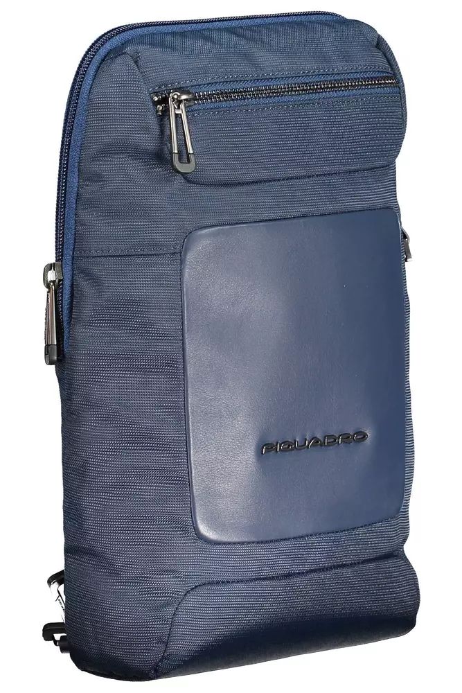 Piquadro Eco-Friendly Chic Blue Shoulder Bag