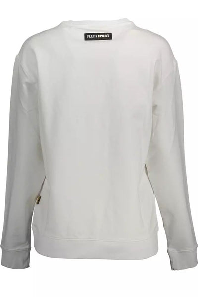 Plein Sport White Cotton Sweater