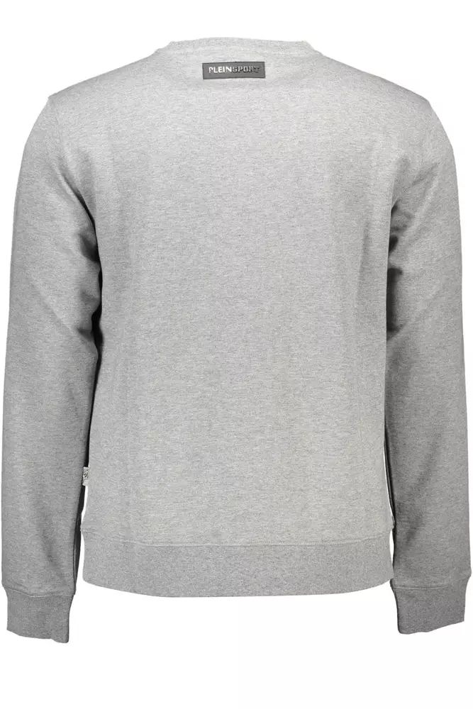 Plein Sport Gray Cotton Sweater