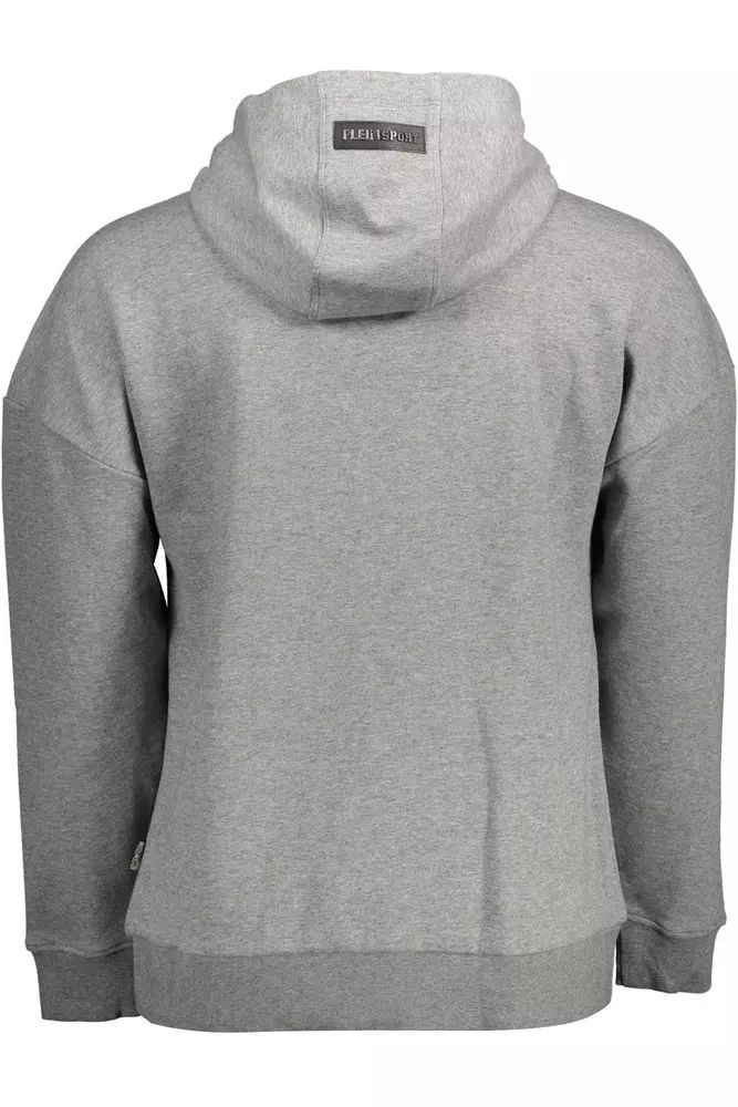 Plein Sport Gray Cotton Sweater
