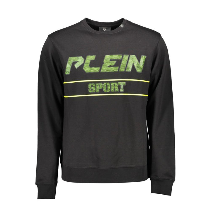 Plein Sport Sleek Long-Sleeve Sweatshirt with Contrast Details