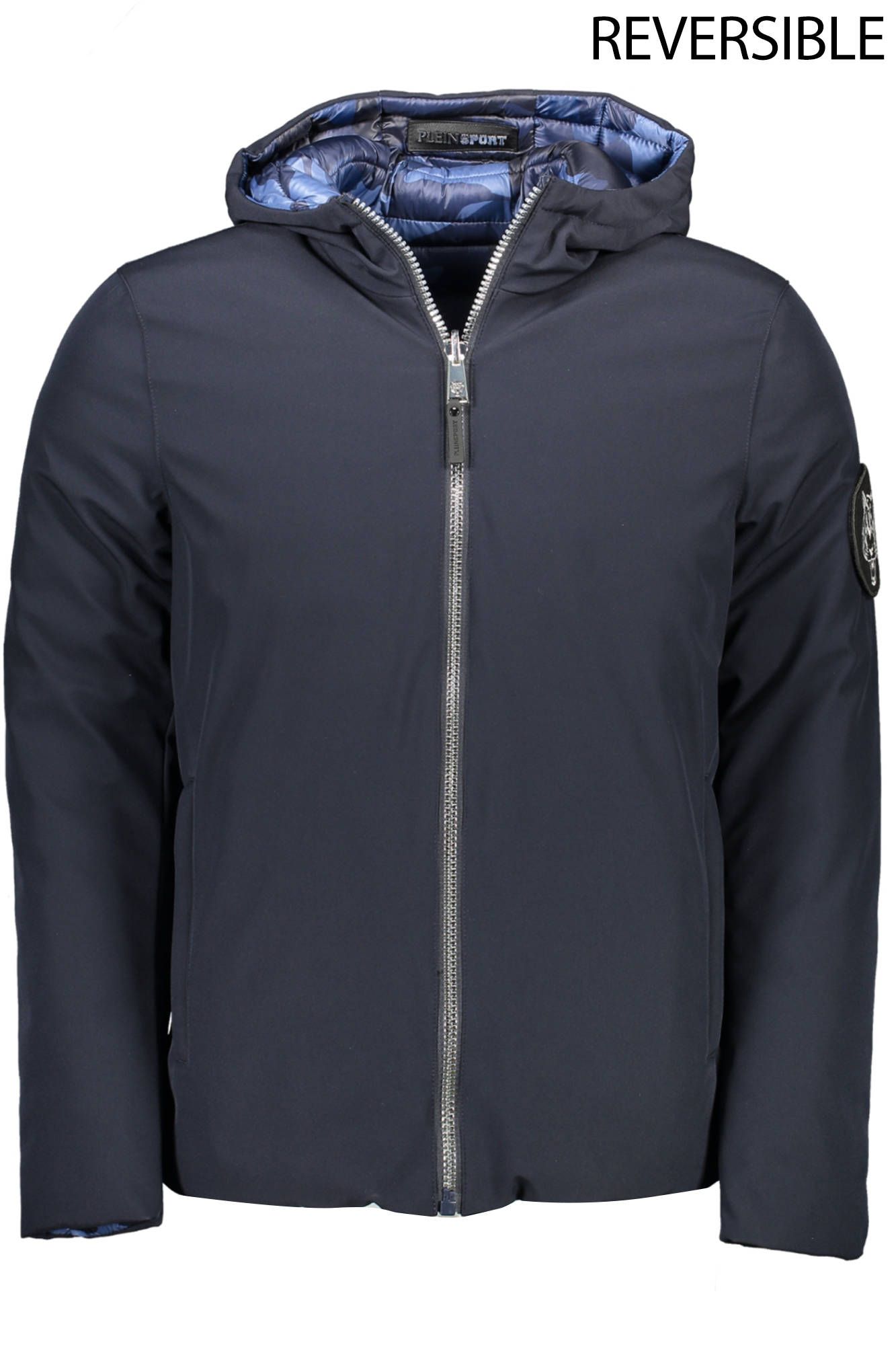 Plein Sport Blue Polyester Jacket