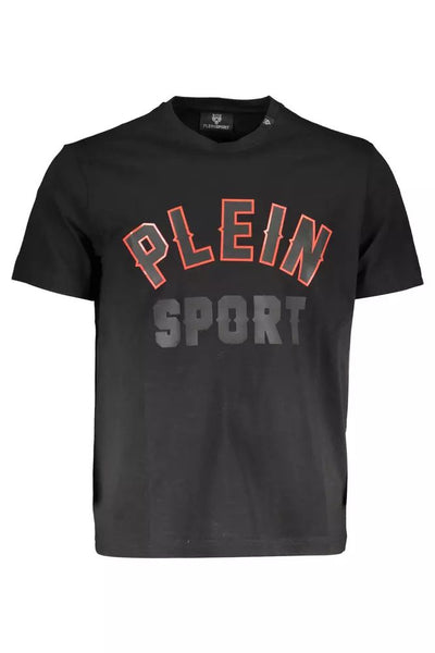 Plein Sport Black Cotton T-Shirt