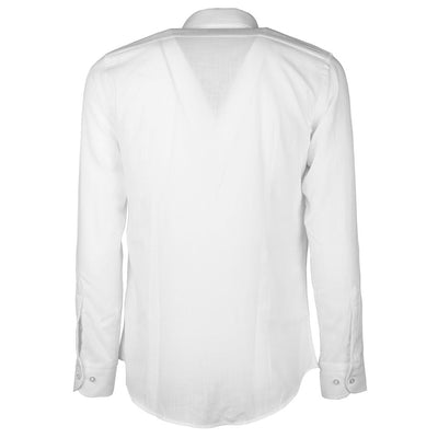 Made In Italy White Cotton Shirt