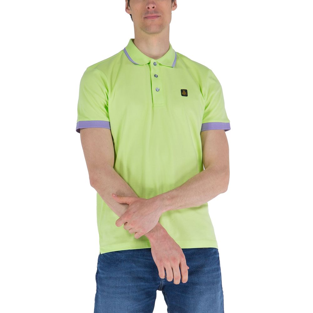 Refrigiwear Green Cotton Polo Shirt