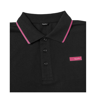 Refrigiwear Black Cotton Polo Shirt